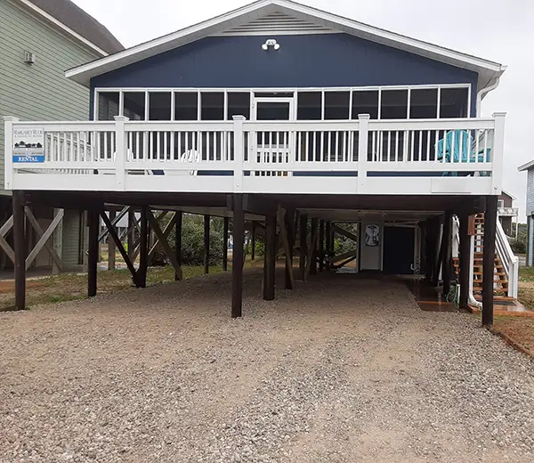 Oak Island Home after a house washing from F-Bomb Power Washing