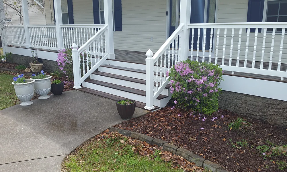 A house in Shallotte, NC left sparkling clean by F bomb power washing.