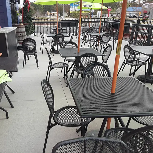Outdoor dining left clean safe by F Bomb Power Washing in Shallotte, NC